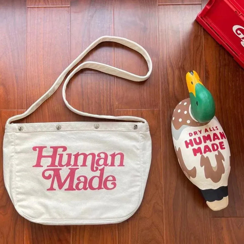 HUMAN Canvas Backpack for Men and Women