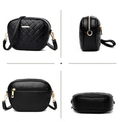 Lattice Crossbody Shoulder Bag Leather Handbags For Women