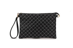Diamond Lingge Pu Leather Red Envelope Bag Handbag Shoulder Bag