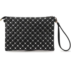 Diamond Lingge Pu Leather Red Envelope Bag Handbag Shoulder Bag