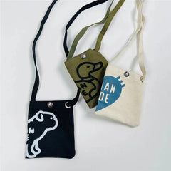 1:1 Human Couple Canvas Shoulder Messenger Bag Men Women