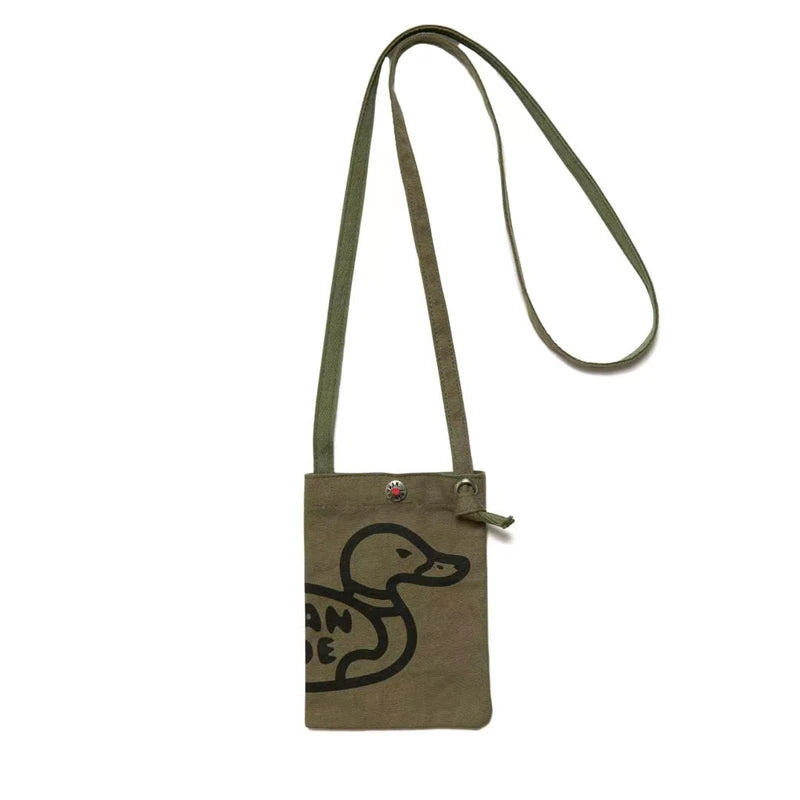 1:1 Human Couple Canvas Shoulder Messenger Bag Men Women
