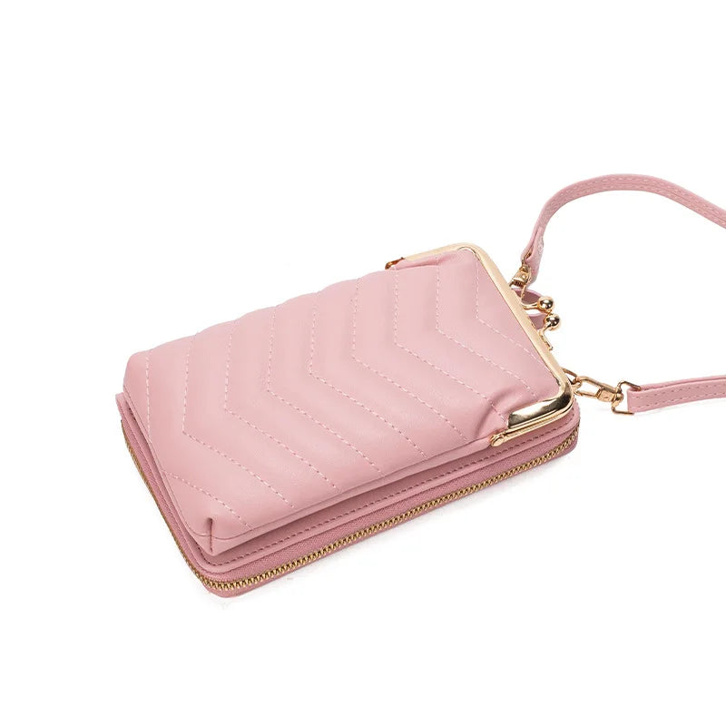 Soft Leather PU Mini Shoulder Bags Mobile Phone Bags Versatile Women Purse