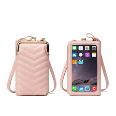 Soft Leather PU Mini Shoulder Bags Mobile Phone Bags Versatile Women Purse