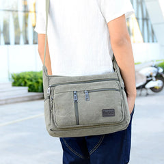 Men Travel Bag Canvas Casual Shoulder Crossbody Outdoor Bags