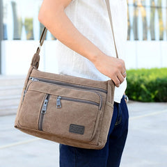 Canvas Casual Shoulder Crossbody Bag for Men