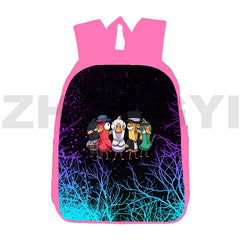 Goose Goose Duck Game 3D Print Backpack 12 Inch Canvas Travel Bag