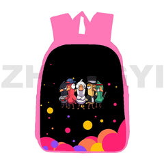 Goose Goose Duck Game 3D Print Backpack 12 Inch Canvas Travel Bag