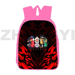 Goose Goose Duck Game 3D Print Backpack 12 Inch Canvas Travel Bag