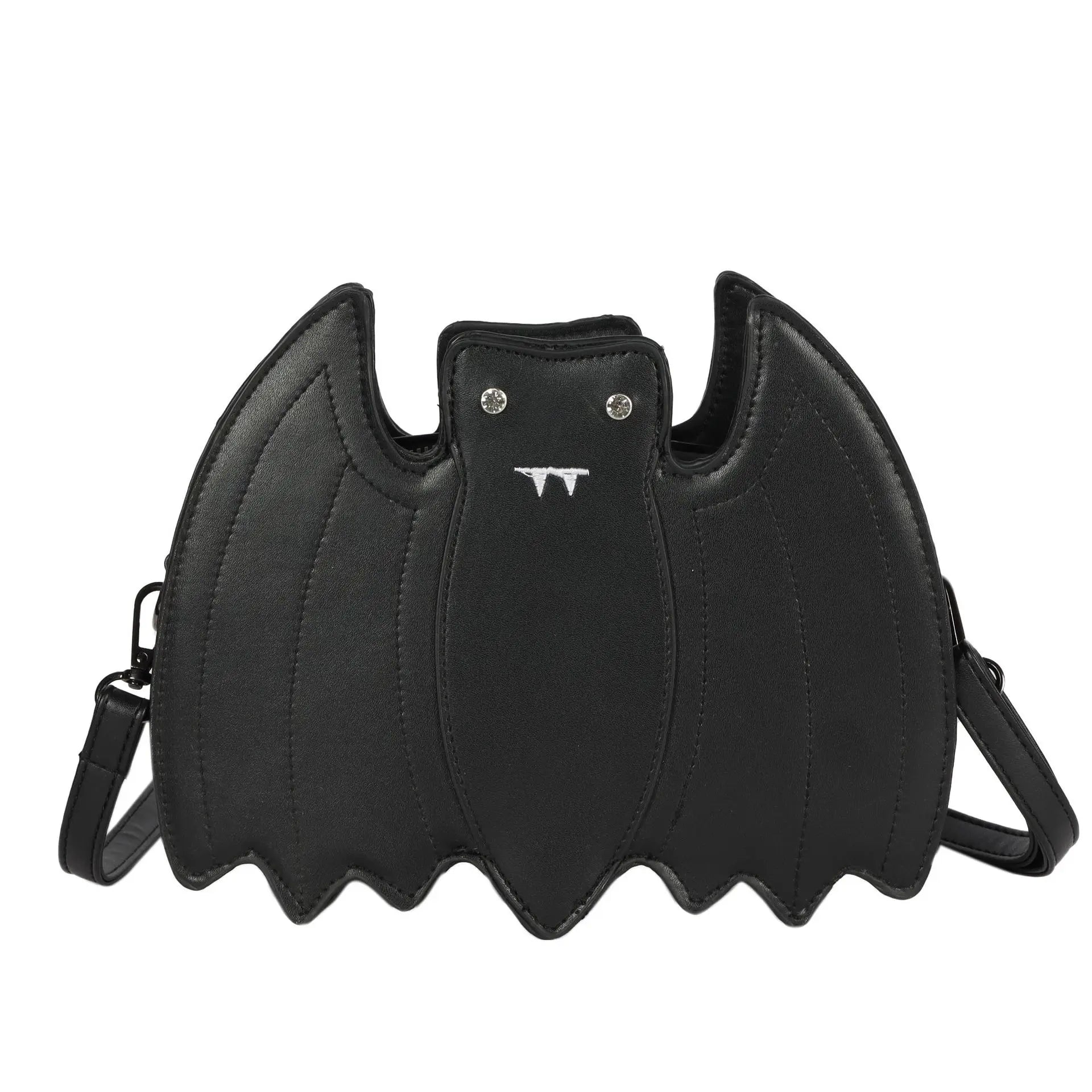 Gothic Bat Vegan Shoulder Bag Cartoon Purses and Handbags for Women
