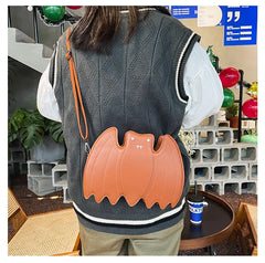 Gothic Bat Vegan Shoulder Bag Cartoon Purses and Handbags for Women