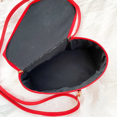 Gothic Crossbody Coffin Shape Shoulder Handbag for Halloween Party