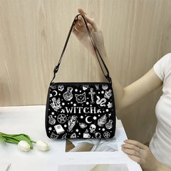 Gothic Witch Handbags Retro Crossbody Shoulder Bag Clutch Tote