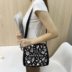 Gothic Witch Handbags Retro Crossbody Shoulder Bag Clutch Tote