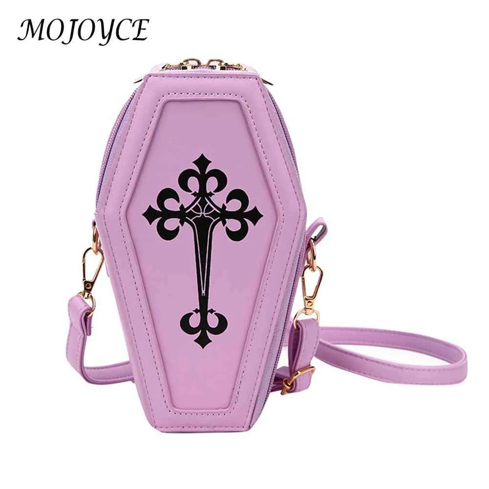 Gothic Coffin Shape Shoulder Handbag