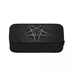 Gothic Pentagram Pen Box Student School Anime Zipper Pen Bag