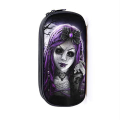 Gothic Punk Angel Print Cosmetic Case Pencil Bag