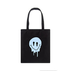 Gothic Smile Women Bag Large Canvas Harajuku Vintage Shoulder Bag