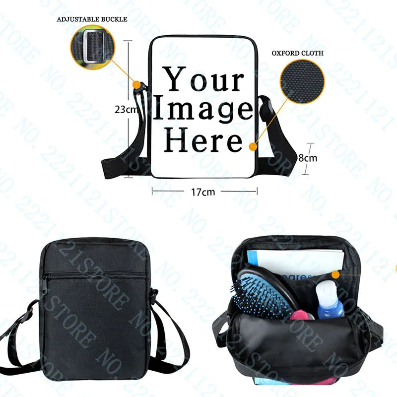 Gothic Steampunk Girl Messenger Bag Canvas Shoulder Bag for Travel