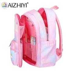 Gradient Primary School Backpack for Girl Large Capacity Bag