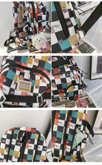 Graffiti Print School Backpack Waterproof Nylon Bag