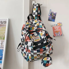 Graffiti Print School Backpack Waterproof Nylon Bag