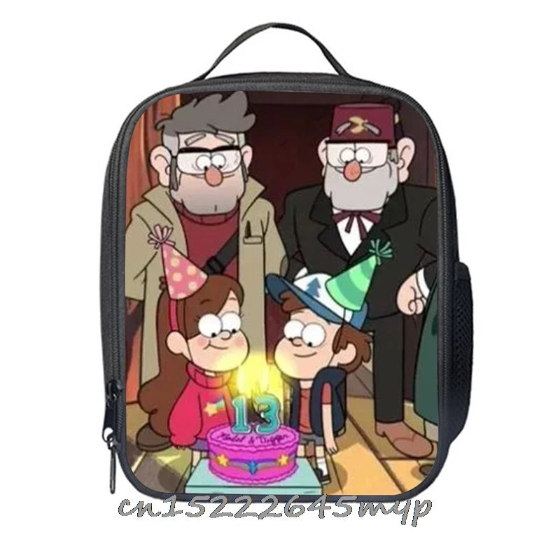 Gravity Falls High Lunch Bag Baby Tote Picnic Lunchbox