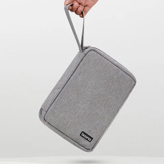 Gray USB Cable Storage Bag Travel Kit Tablet Protective Accessories