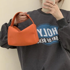 Small Leather Green Crossbody Bag Orange Purse Women's Shoulder Bag