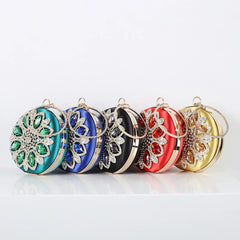 Green Crystal Clutch Purse Evening Rhinestone Top Handle Bags for Women