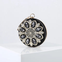 Green Crystal Clutch Purse Evening Rhinestone Top Handle Bags for Women