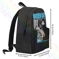 Green Band Large Capacity Backpack Schoolbag 3d Printing