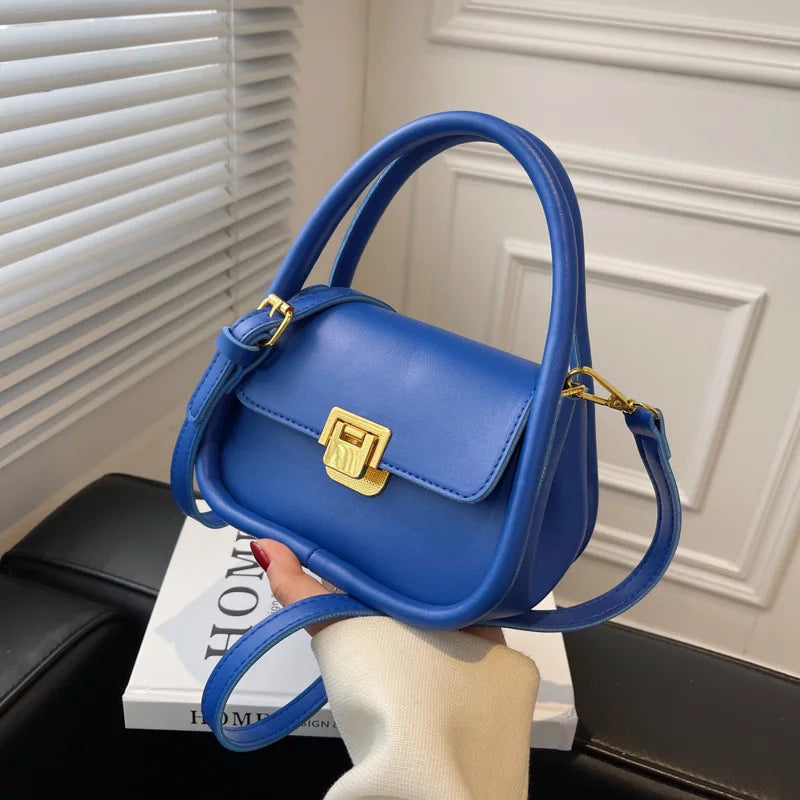 Green Female Shoulder Bags Women PU Leather Crossbody Small Flap Messenger