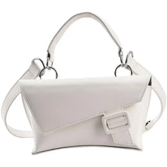 Green Leather Shoulder Bag For Women Waist Pocket Small Purses And Handbags