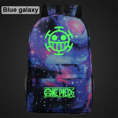 Green Luminous Cartoon One Piece Boy Girl School Bag Women Bag Pack
