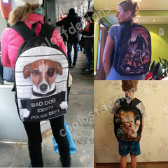 Grim Reaper Skull School Backpack Teenagers Boys Girls Punk Women Daily Bagpack