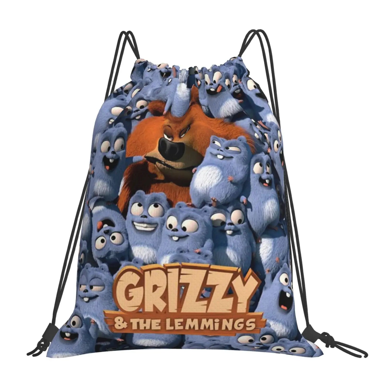 Grizzy And The Lemmings 1 Backpacks Cord Bag Women'S Bags Bag Bags Women Pouch D