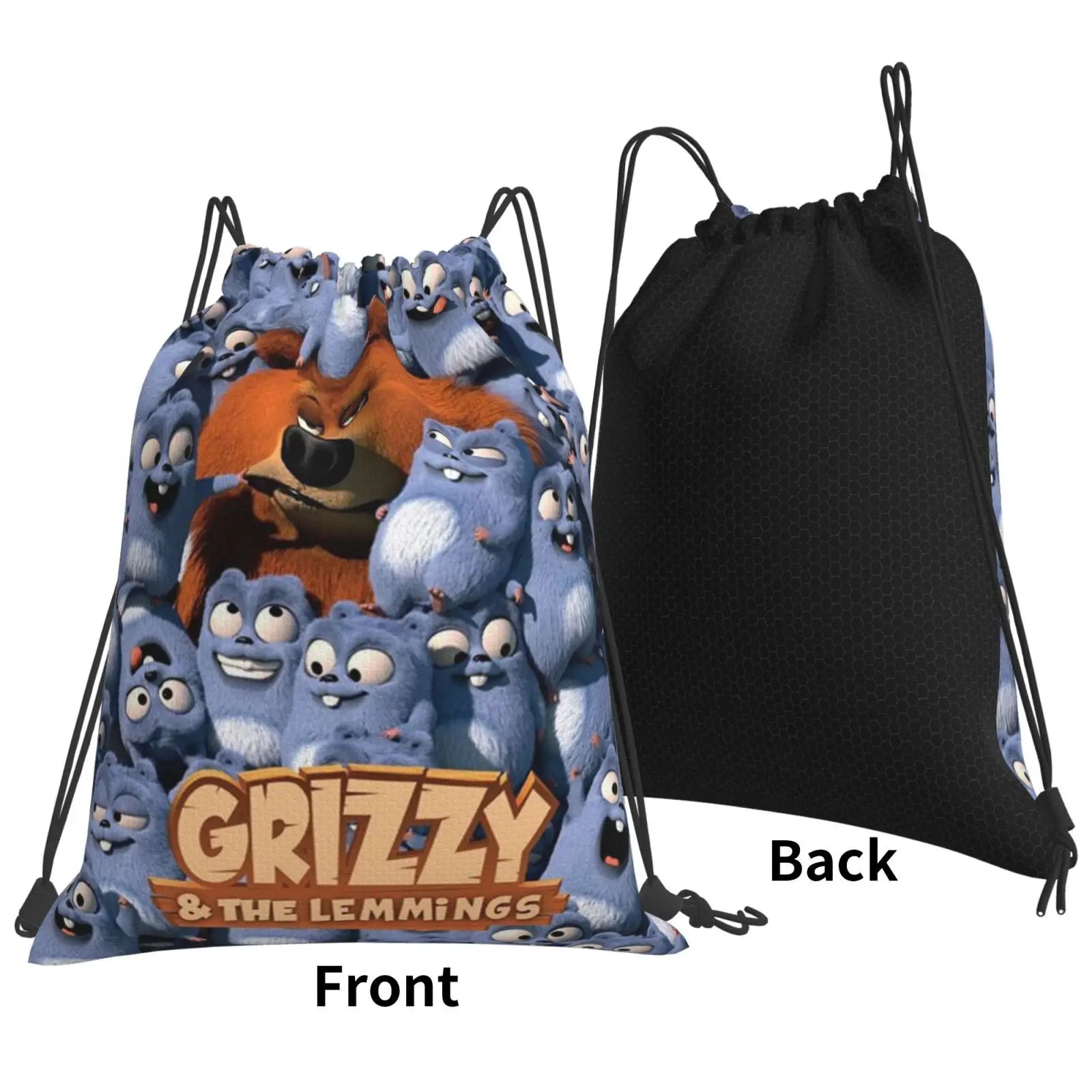Grizzy And The Lemmings 1 Backpacks Cord Bag Women'S Bags Bag Bags Women Pouch D
