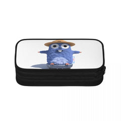 Grizzy Lemmings Pen Box Student School Anime Zipper Pen Bag