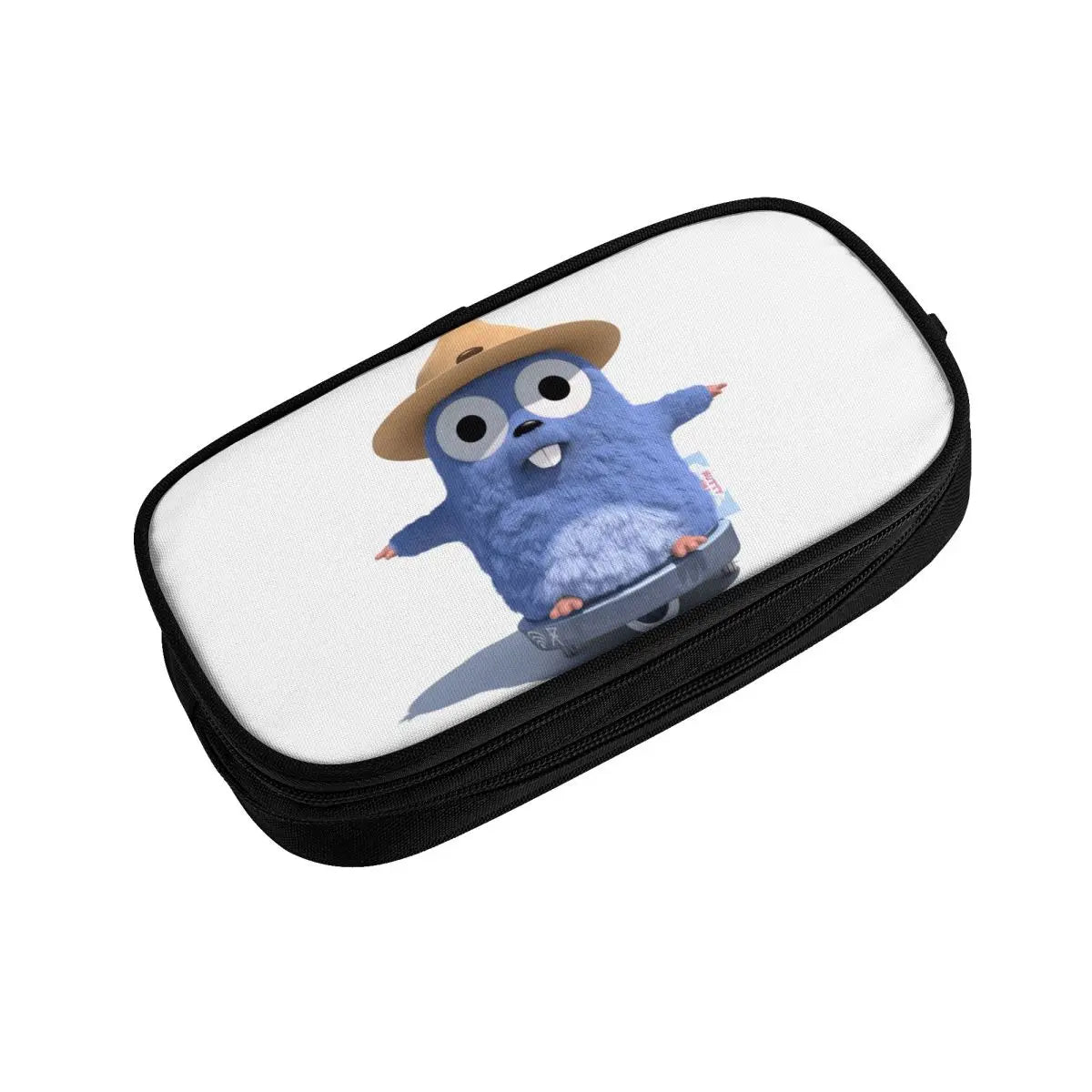 Grizzy Lemmings Pen Box Student School Anime Zipper Pen Bag