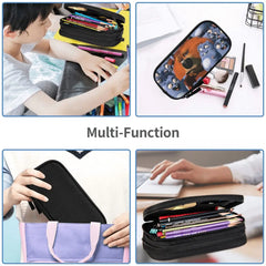 Grizzy Pen Box Anime Zipper Pencil Bag Student Stationery Gift