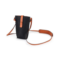 100% Leather Mobile Phone Bag Mini Messenger Bag Women Casual Style
