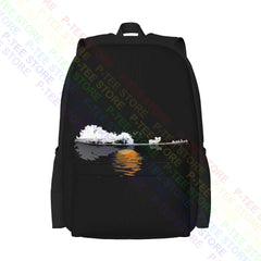 Guitar Lake Shadow Lover Papillion Dog Backpack