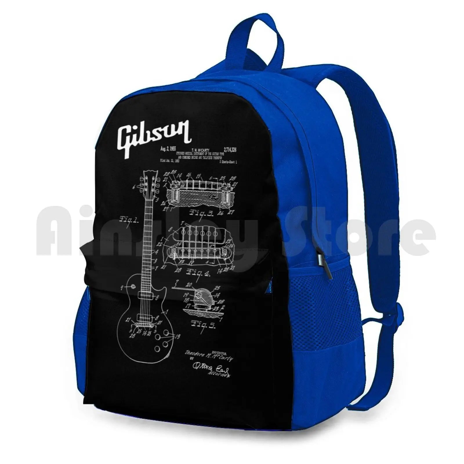 Guitar Patent Outdoor Hiking Backpack