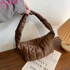 Space Cotton Padded Bag Women Small Handbag Dumpling Clutch Bag