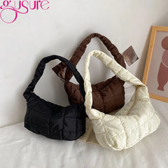 Space Cotton Padded Bag Women Small Handbag Dumpling Clutch Bag