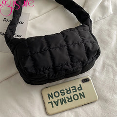 Space Cotton Padded Bag Women Small Handbag Dumpling Clutch Bag