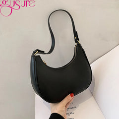 Large Capacity Crossbody Bag PU Leather Shoulder Hobo Bag