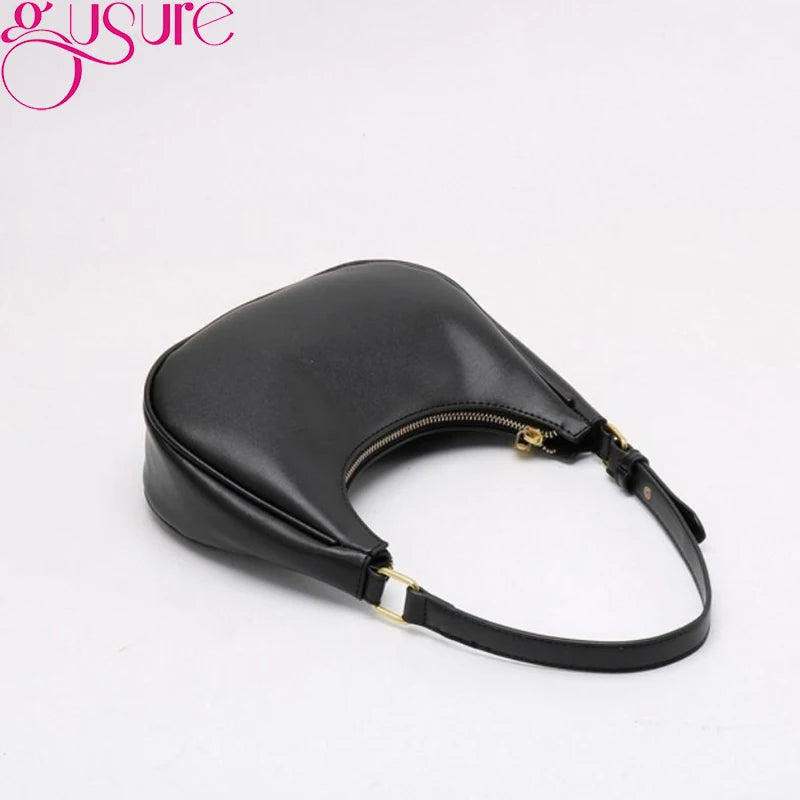 Large Capacity Crossbody Bag PU Leather Shoulder Hobo Bag