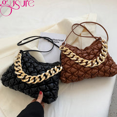 Hobos Bag Chain Clutch Purse Handbag Women Small Totes Armpit